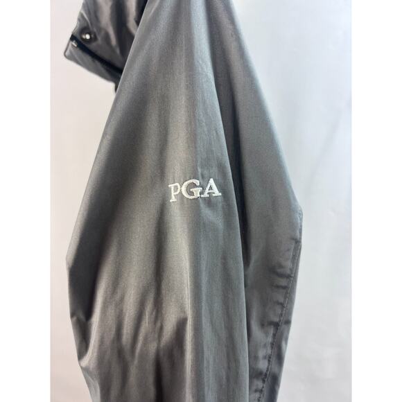 Ralph Lauren Polo Golf PGA Windbreaker Jacket Women Large Hoodie Zip Silver SZ M - Picture 8 of 12